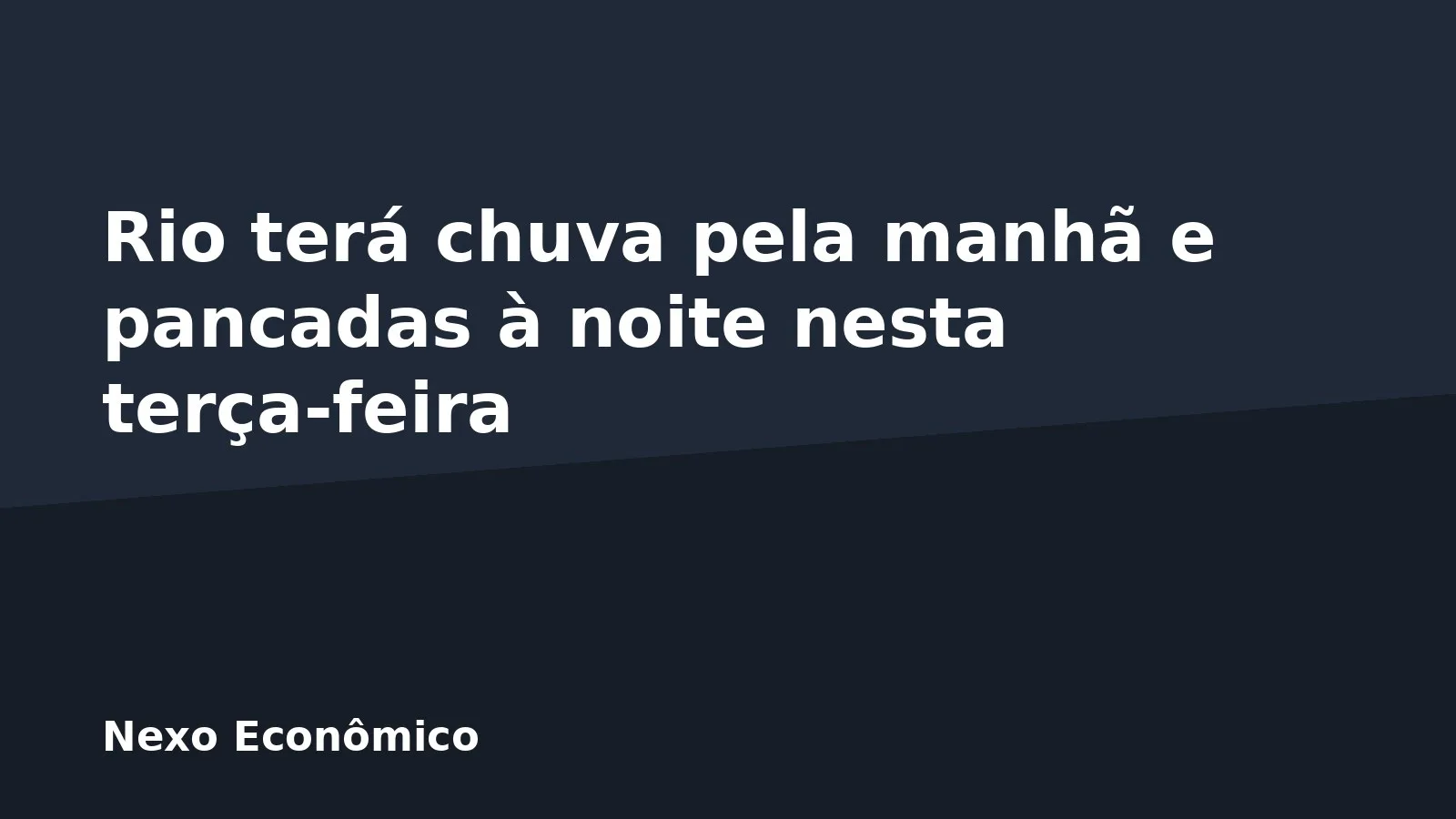 Rio terá chuva pela manhã e pancadas à noite nesta terça-feira