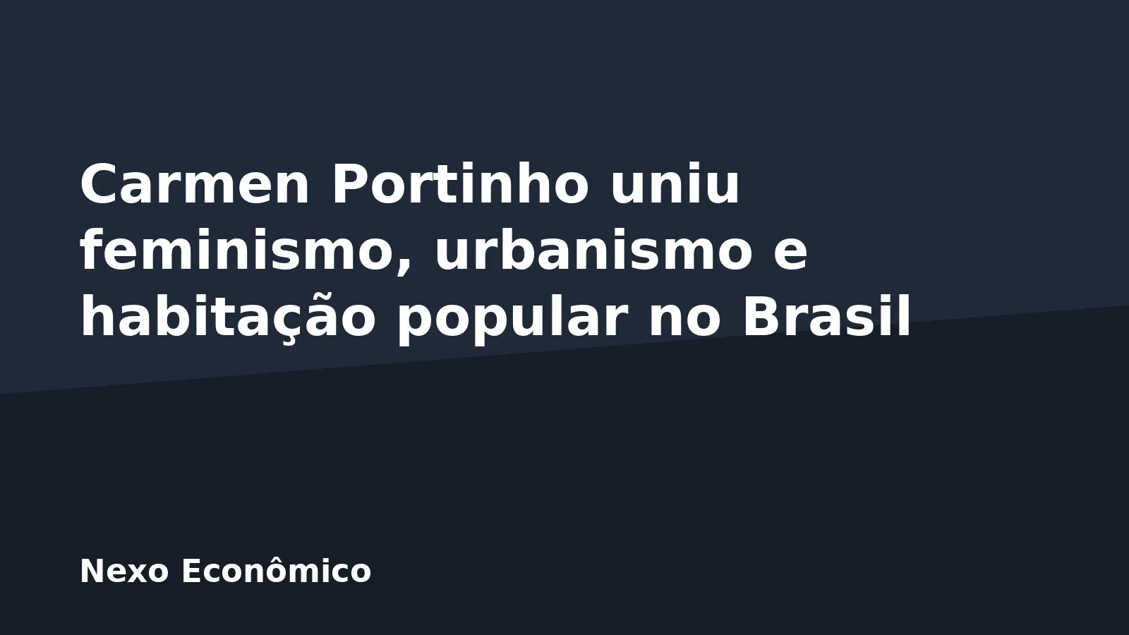 Carmen Portinho uniu feminismo, urbanismo e habitação popular no Brasil