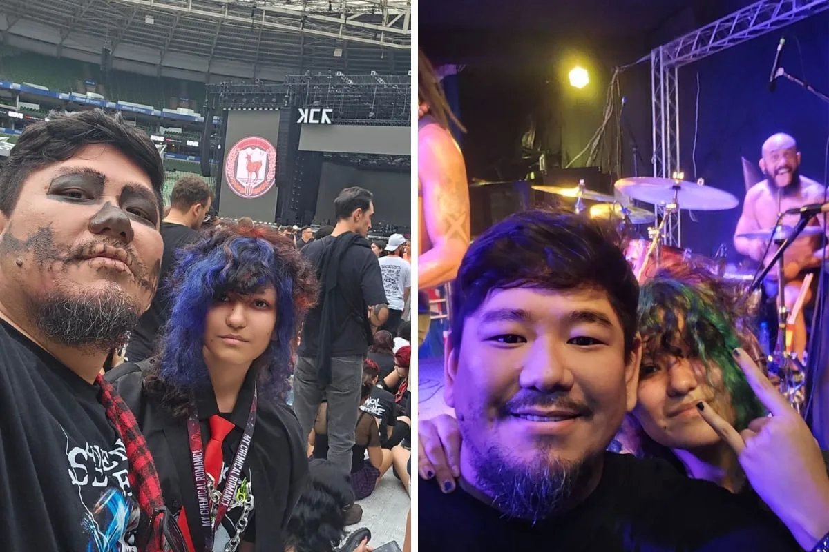 Pai e filha compartilham paixão por rock e vão ao Rock in Rio pela primeira vez