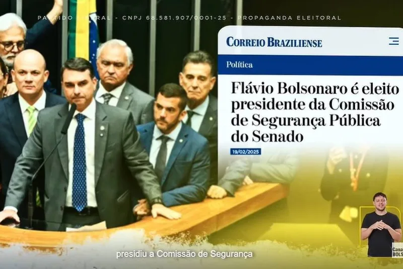 Flávio Bolsonaro faltou a 8 de 11 sessões da comissão que preside