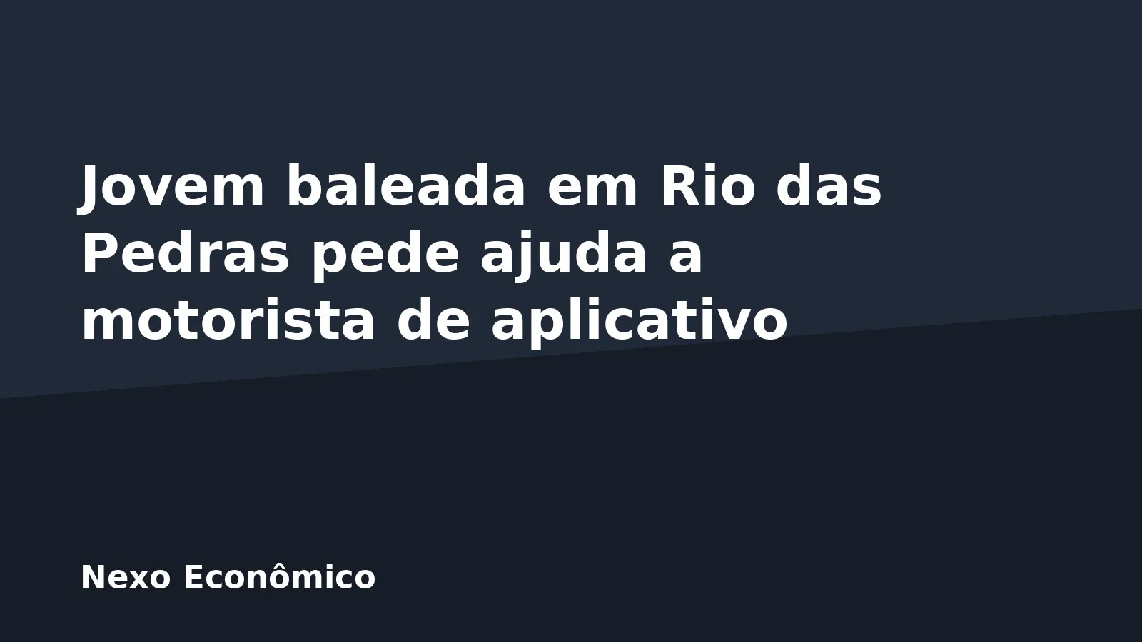 Jovem baleada em Rio das Pedras pede ajuda a motorista de aplicativo