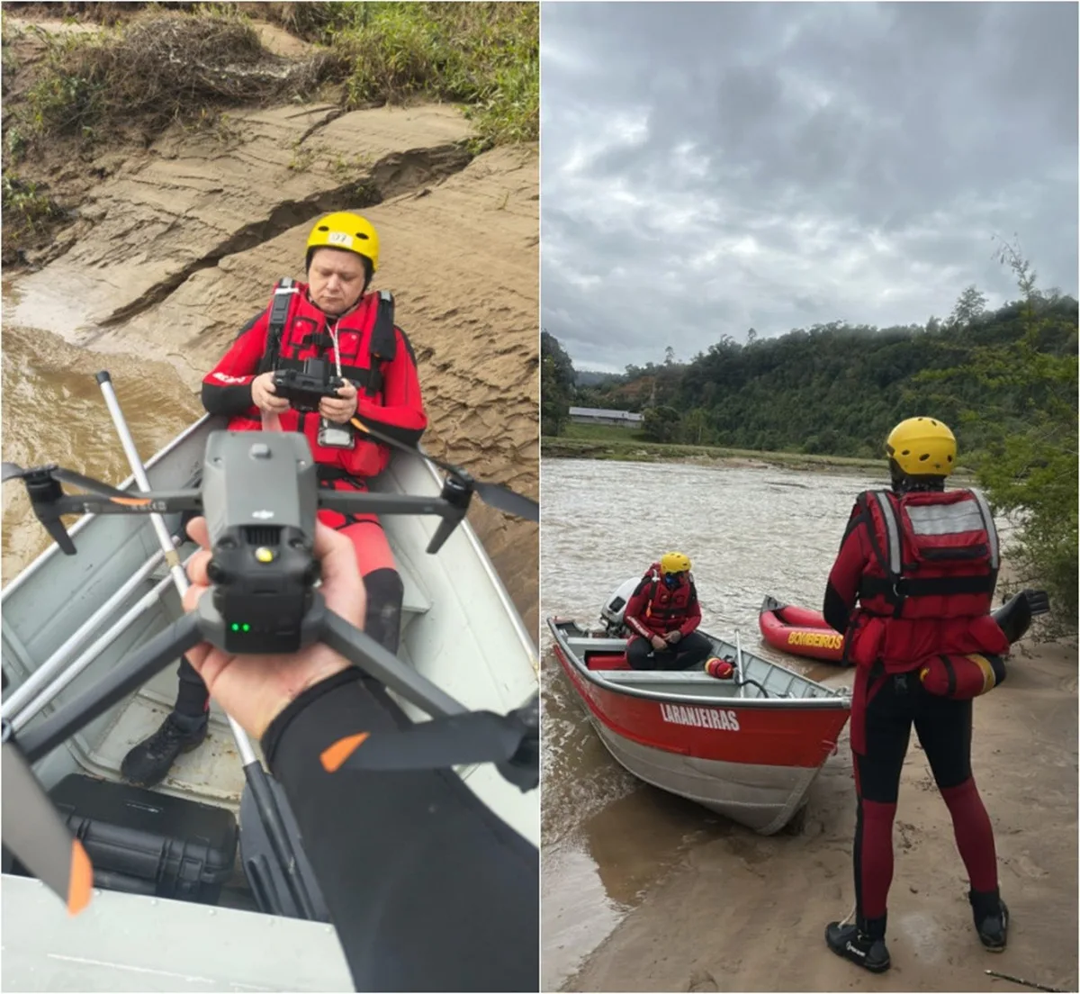 Comportas da Barragem Sul são fechadas durante buscas no rio Itajaí do Sul