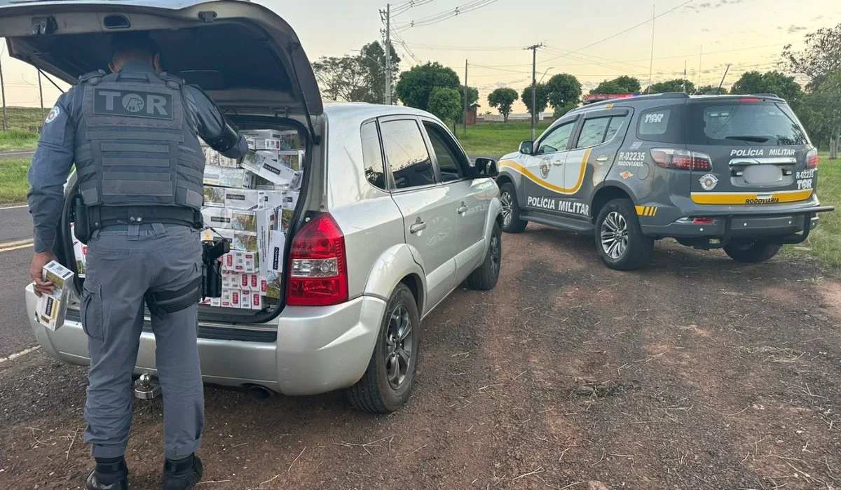 Carga de cigarros avaliada em R$ 75 mil é apreendida em Santo Anastácio