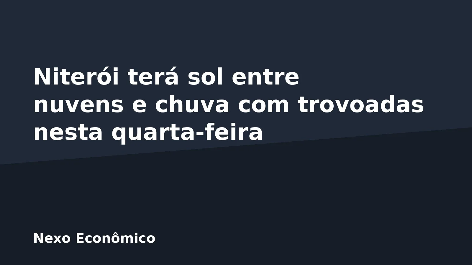 Niterói terá sol entre nuvens e chuva com trovoadas nesta quarta-feira