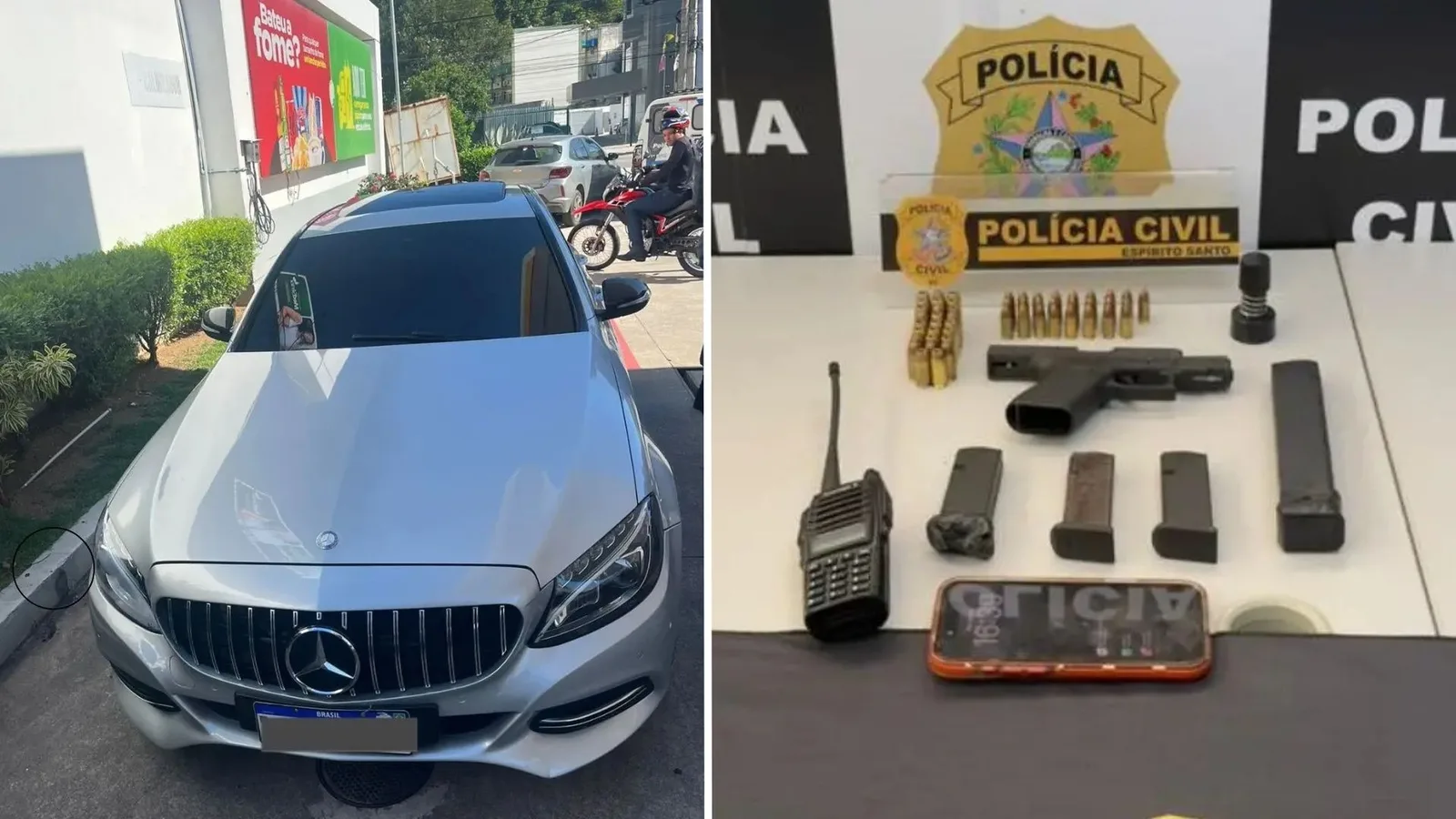 Polícia prende suspeito de chefiar tráfico no Morro da Garrafa com arma em carro de luxo