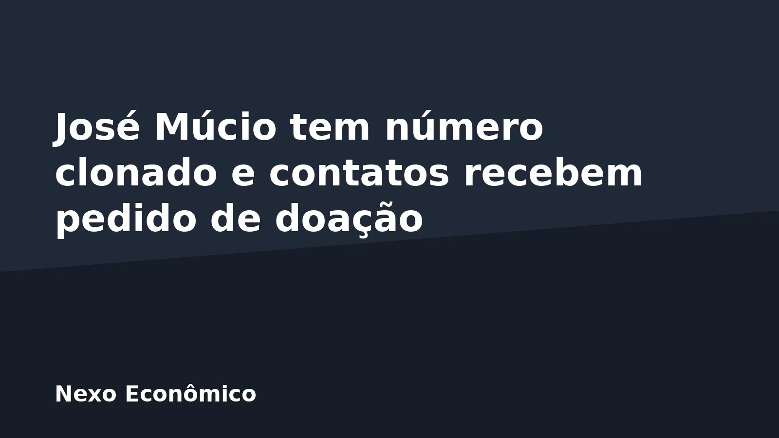 José Múcio tem número clonado e contatos recebem pedido de doação