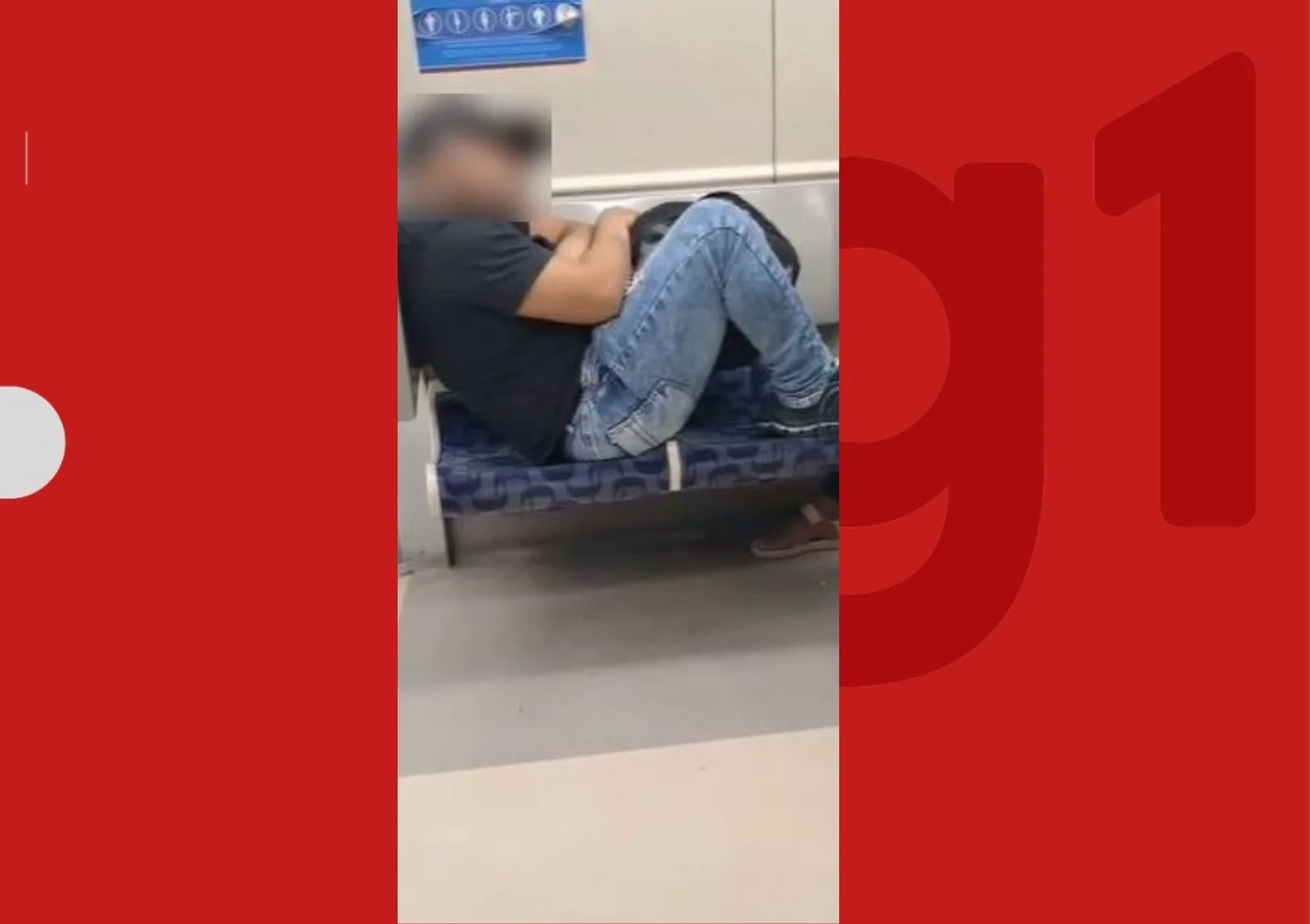 Segurança impede saída de homem após confusão em metrô de Salvador