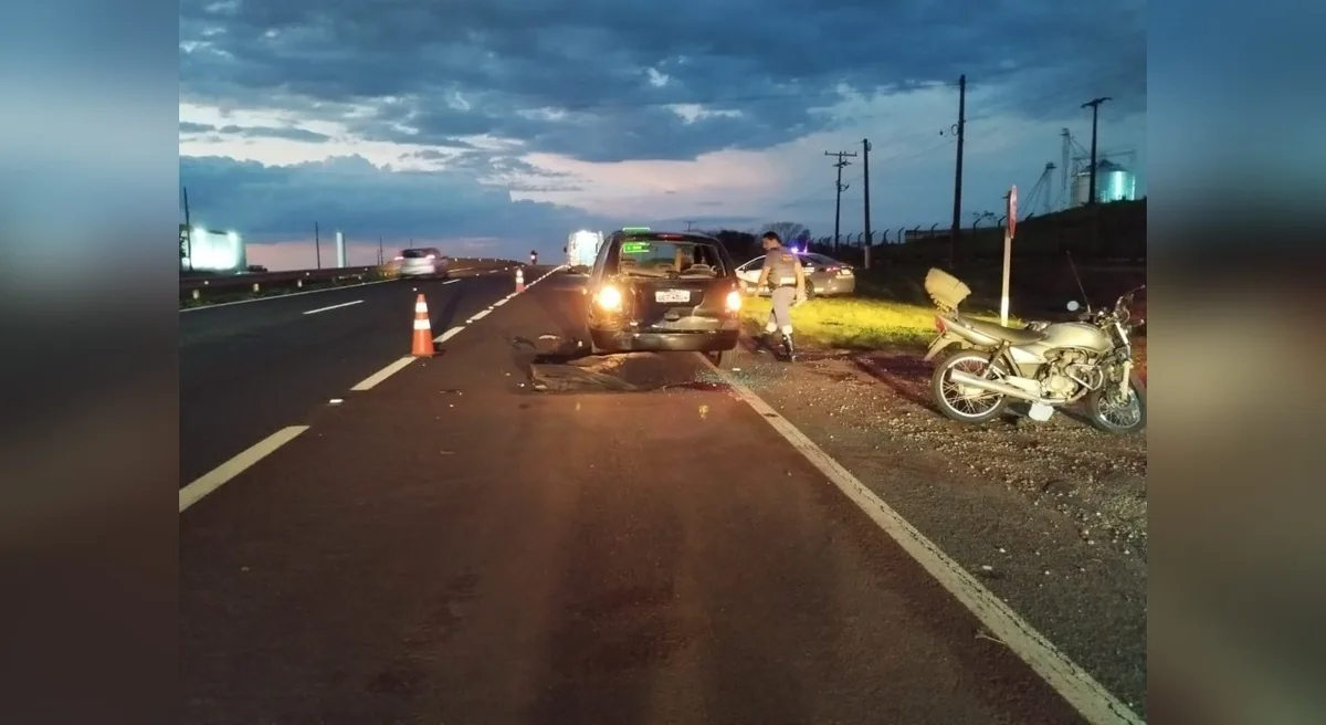 Motociclista de 58 anos morre em colisão na Raposo Tavares, em Regente Feijó
