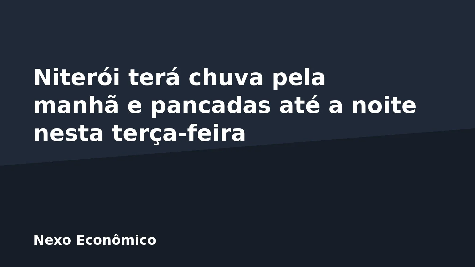 Niterói terá chuva pela manhã e pancadas até a noite nesta terça-feira