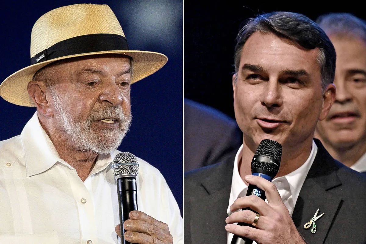 Lula lidera primeiro turno, mas empata com Flávio Bolsonaro no segundo