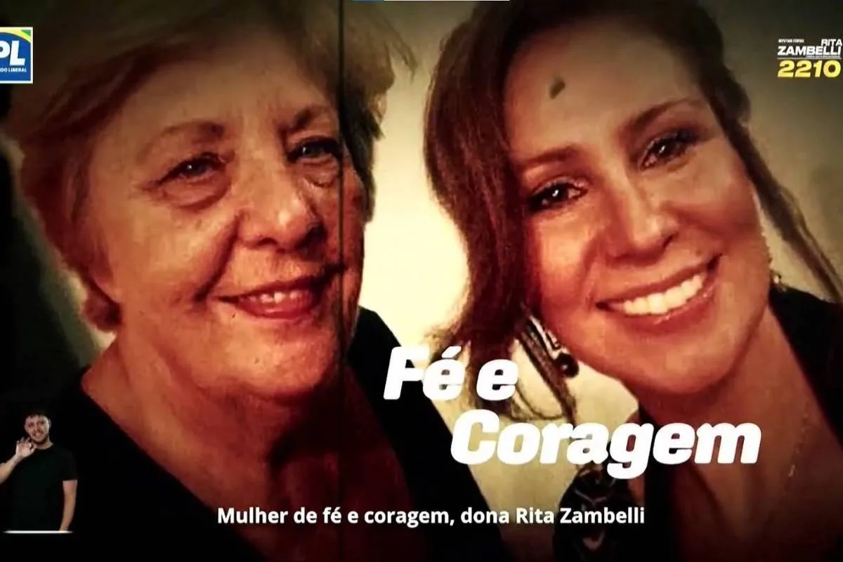 Carla Zambelli participa da campanha da mãe à Câmara mesmo foragida