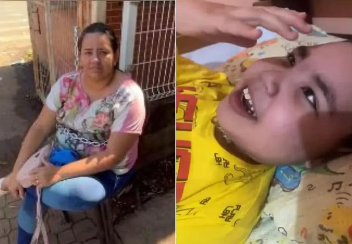 Mãe protesta por transferência de filho com cardiopatia para cirurgia em São Paulo