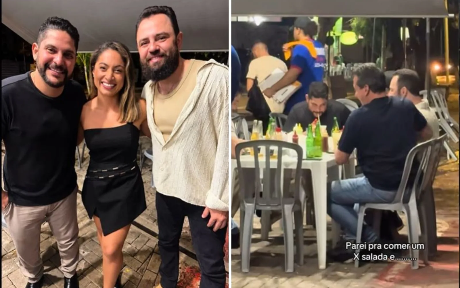 Empresária registra encontro com Jorge e Mateus em pit dog de Goiânia