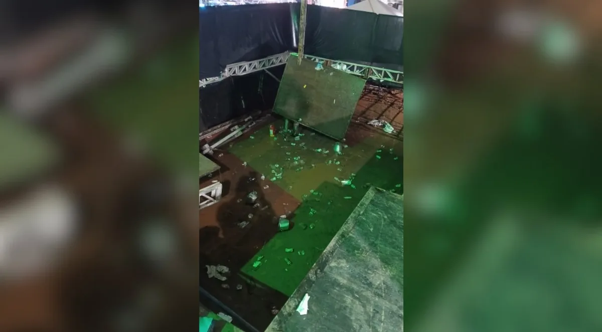 Defesa Civil aponta sobrecarga após queda de camarote em Campo Limpo Paulista