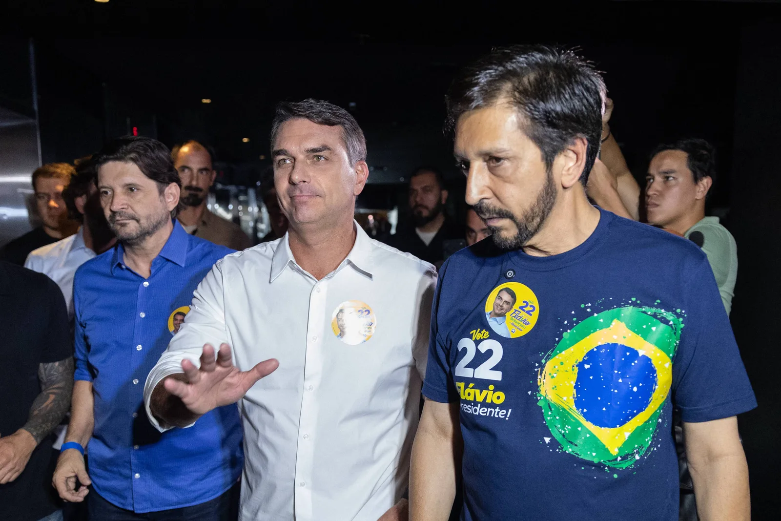 Flávio cobra ação da Justiça Eleitoral contra fake news em encontro com aliados em SP