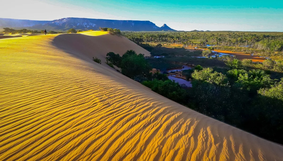Jalapão reúne cachoeiras, dunas e fervedouros no Tocantins