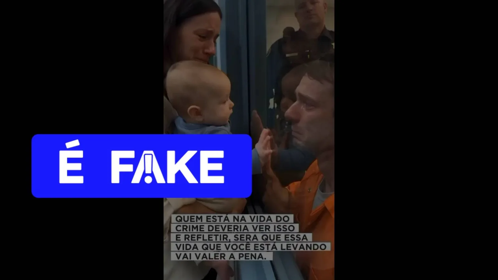 Vídeo de presidiário com esposa e bebê foi criado com inteligência artificial