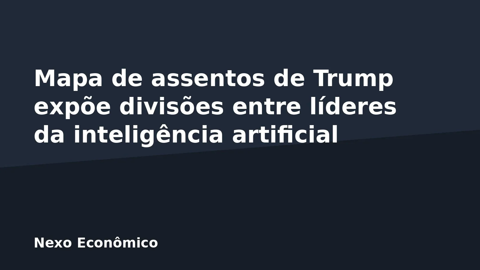 Mapa de assentos de Trump expõe divisões entre líderes da inteligência artificial