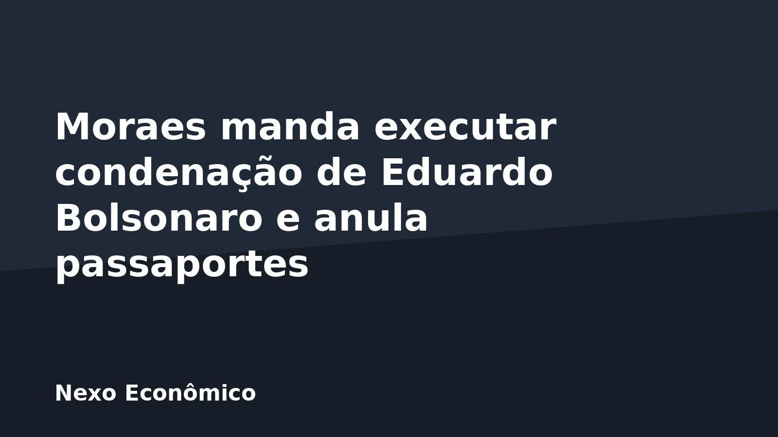 Moraes manda executar condenação de Eduardo Bolsonaro e anula passaportes