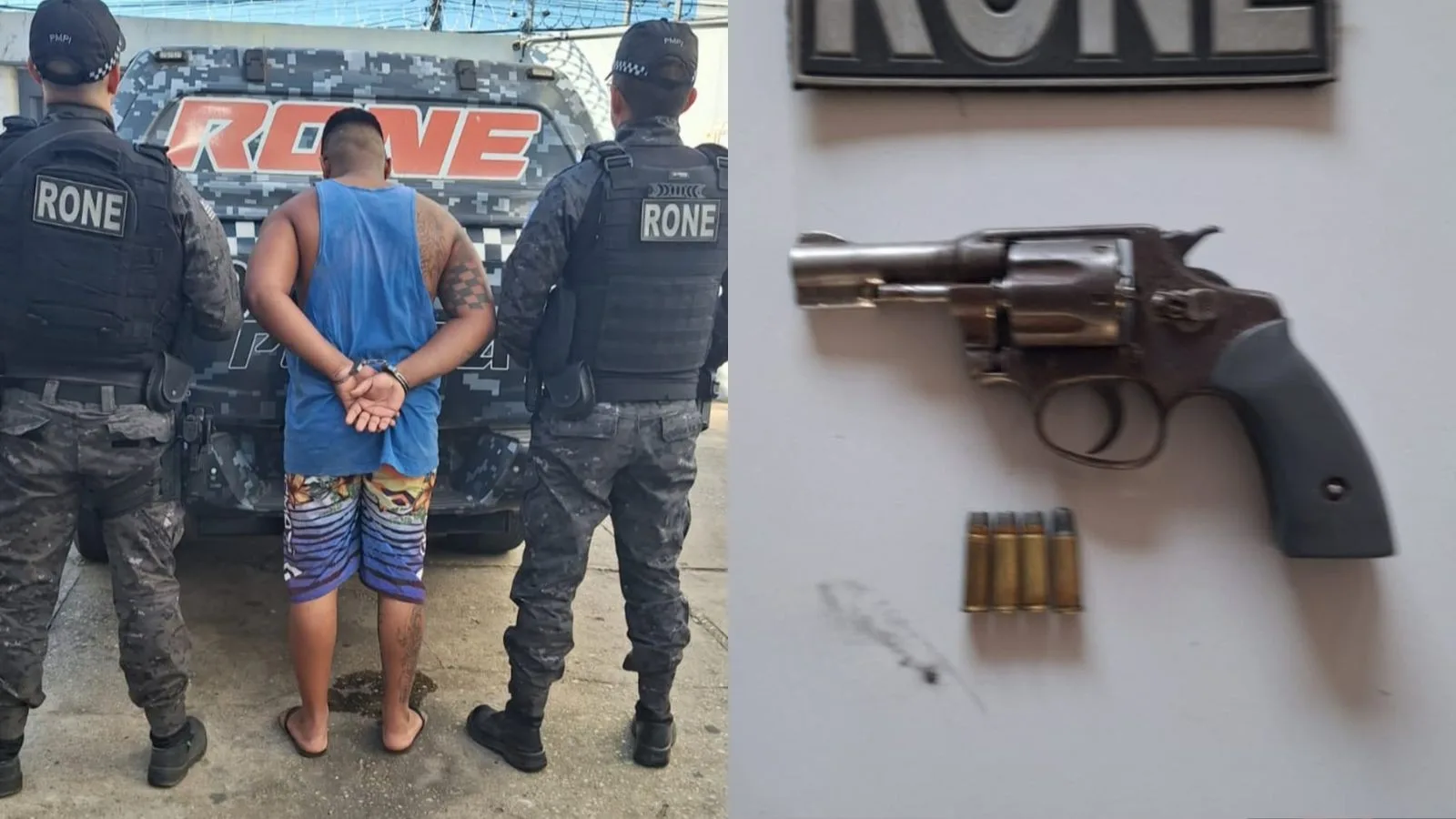 Homem condenado por roubo majorado é preso com arma em Teresina