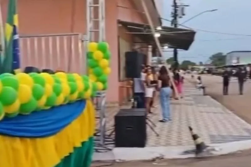 Tiros interrompem desfile do Dia da Independência em Candeias do Jamari