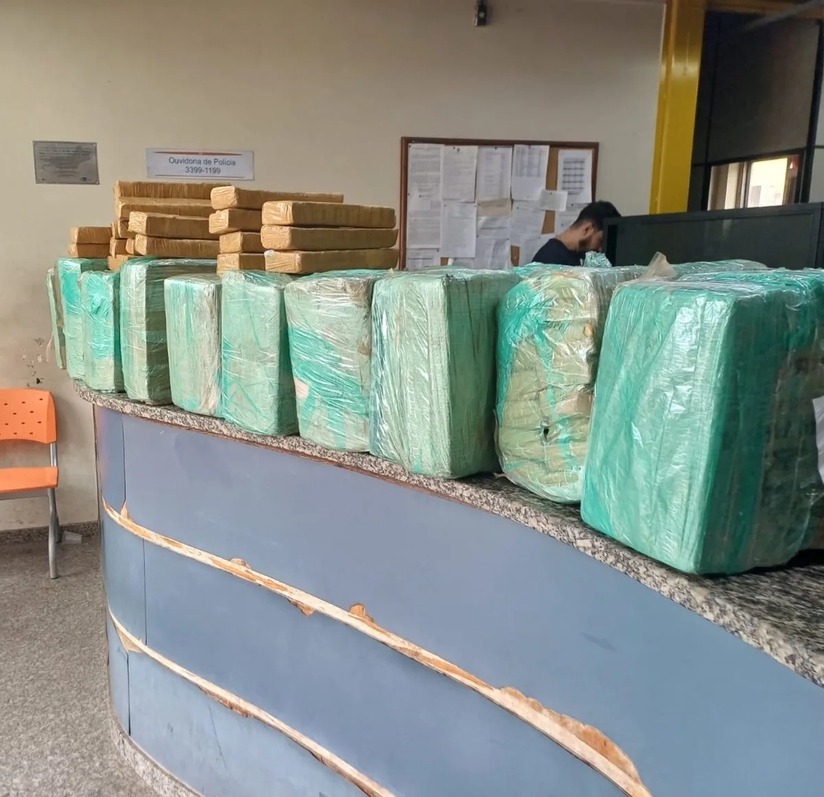 Motorista é localizado após carro cair em valeta na Via Dutra com 232 kg de maconha