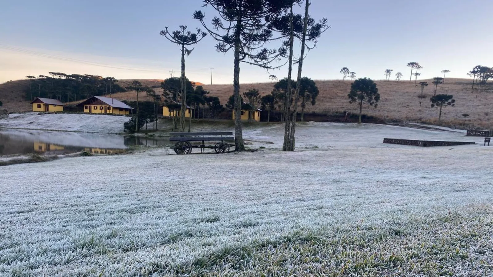 Frio mantém manhãs geladas e pode provocar geada no Rio Grande do Sul
