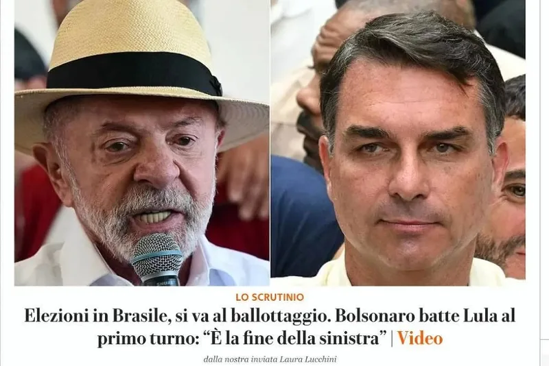 Imprensa estrangeira destaca avanço de Flávio e peso da economia na eleição brasileira