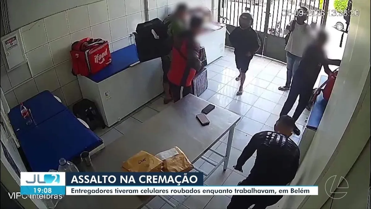 Dupla armada finge ser entregadora e assalta quatro trabalhadores em Belém