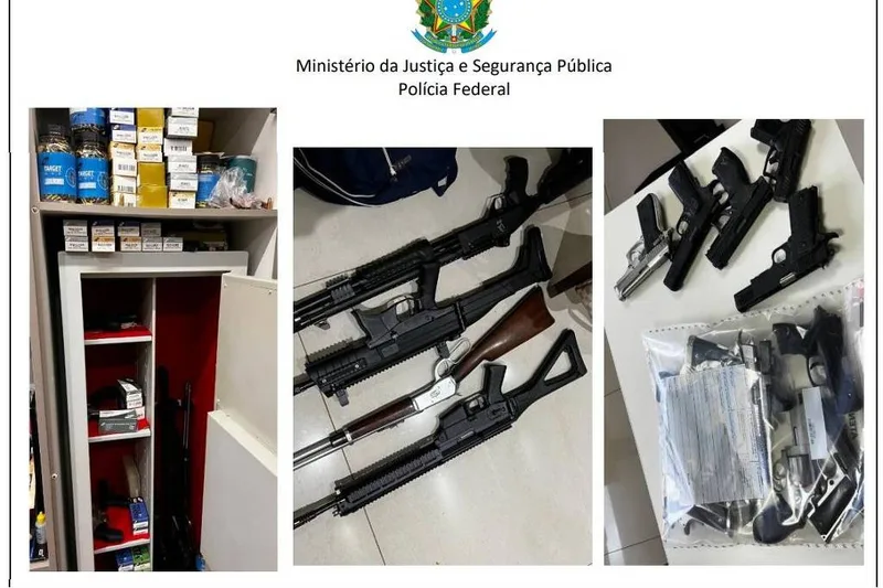 PF apreende 24 armas na prisão de ex-presidente do BRB