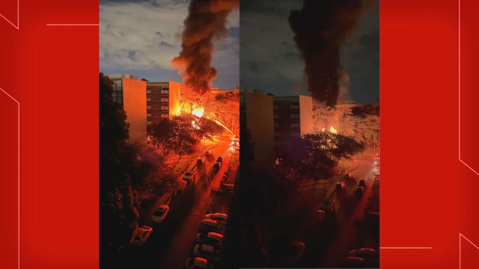 Incêndio em subestação interrompe energia na Asa Sul, em Brasília