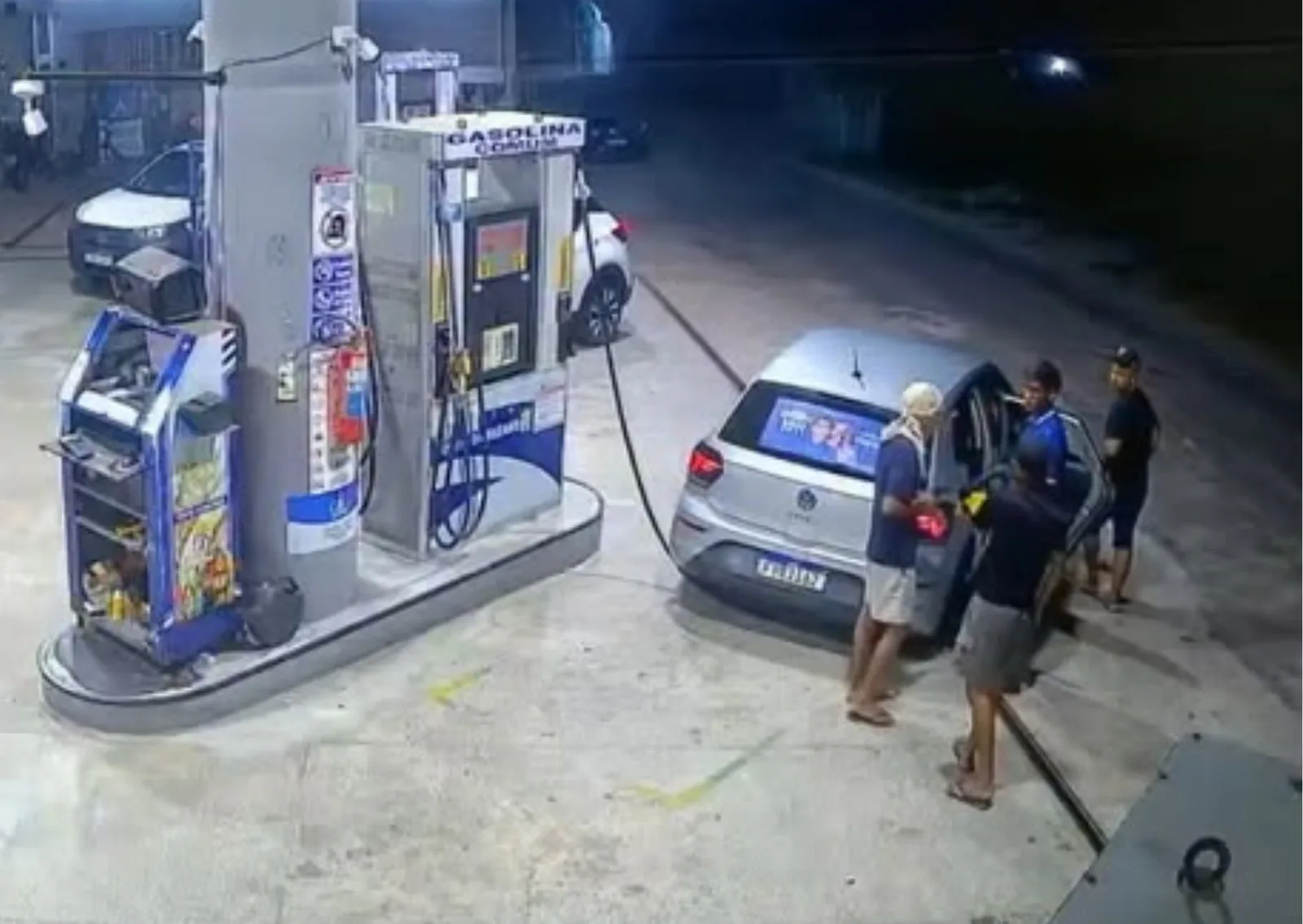 Assalto em posto de Bragança é registrado por câmeras de segurança