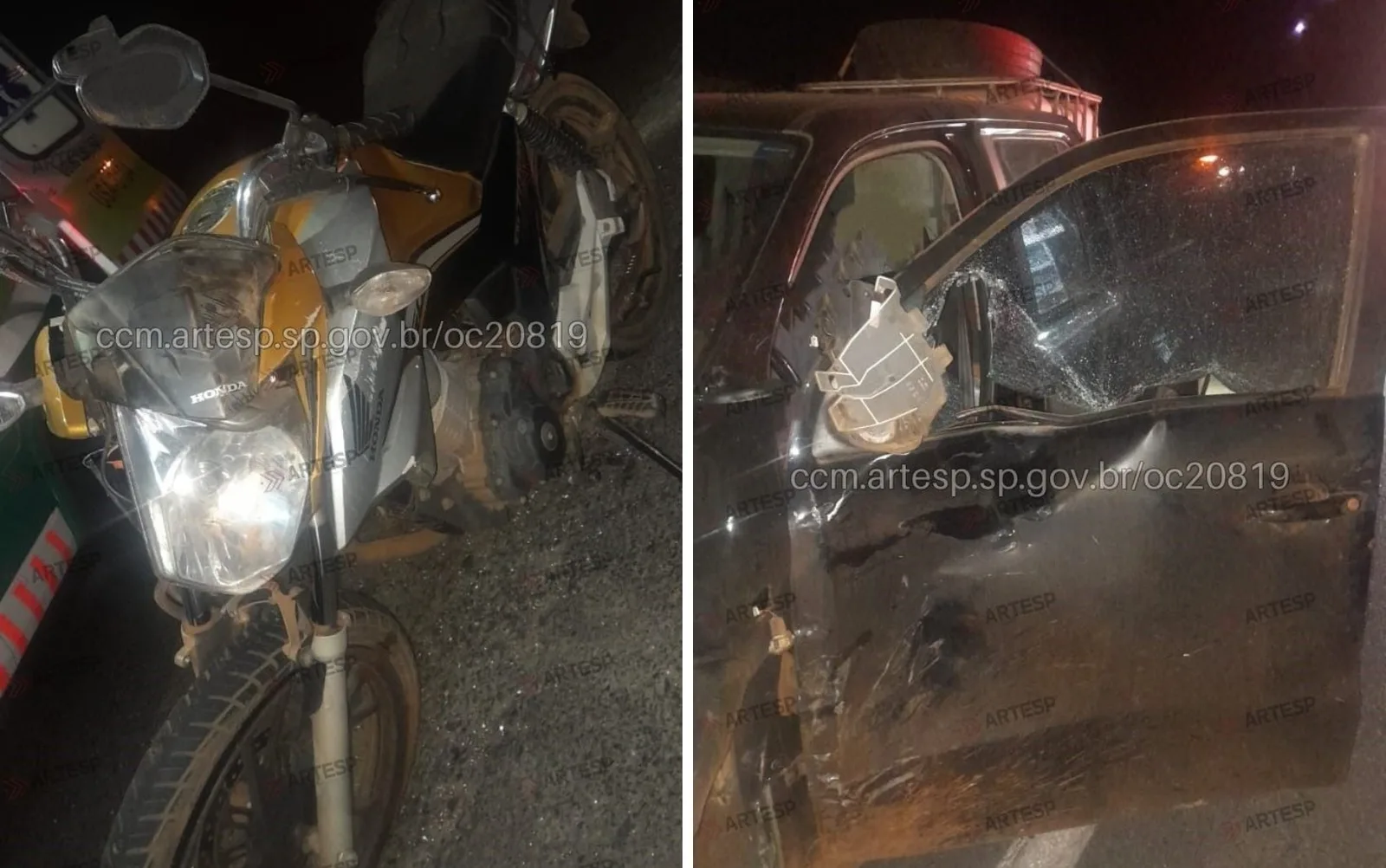 Motociclista morre em colisão com caminhonete na SP-333