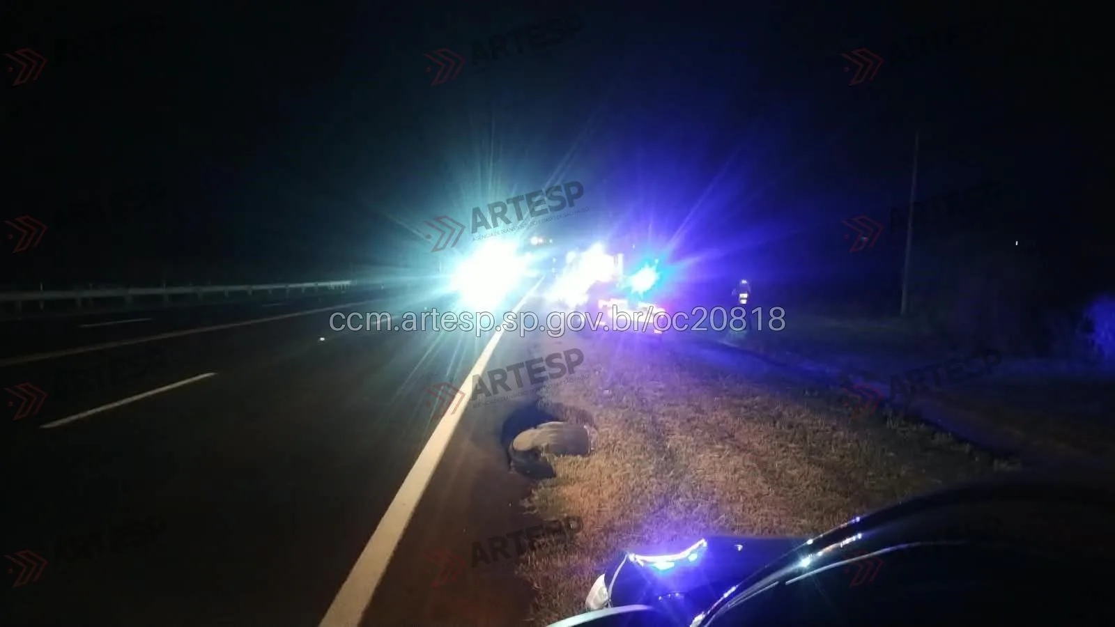 Pedestre morre atingido por carro na SP-294, em Tupã