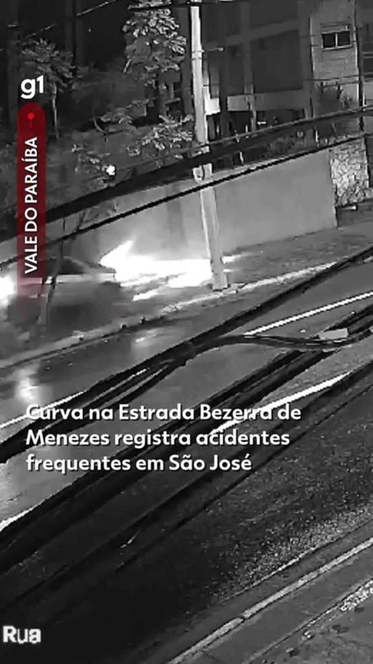 Curva em estrada de São José dos Campos registra acidentes recorrentes