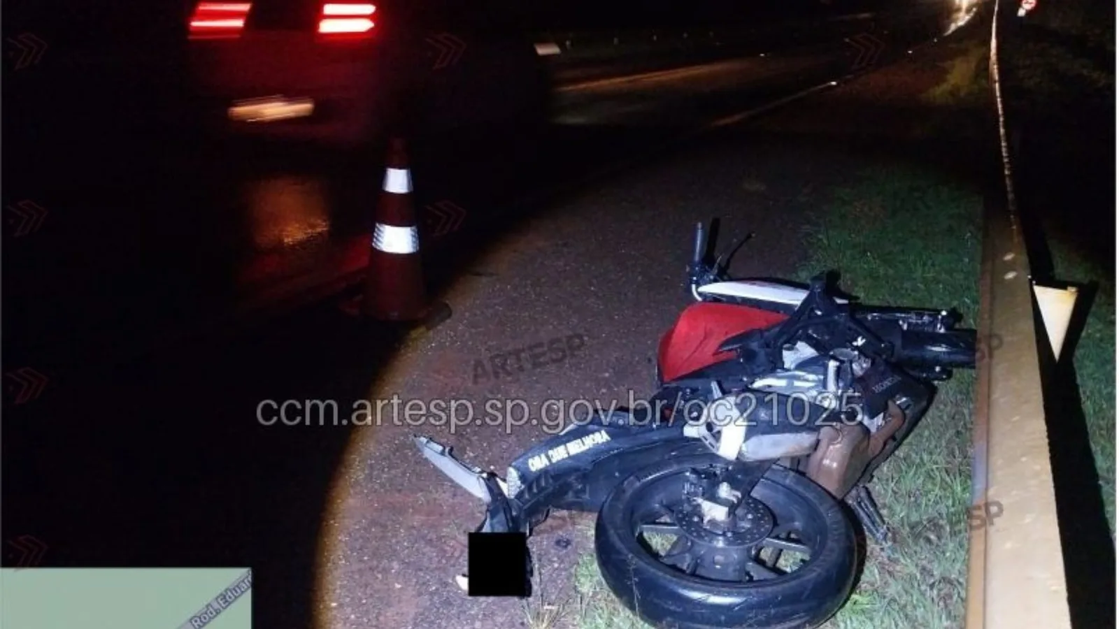 Motociclista morre após colisão na Rodovia Eduardo Saigh, em Itaí