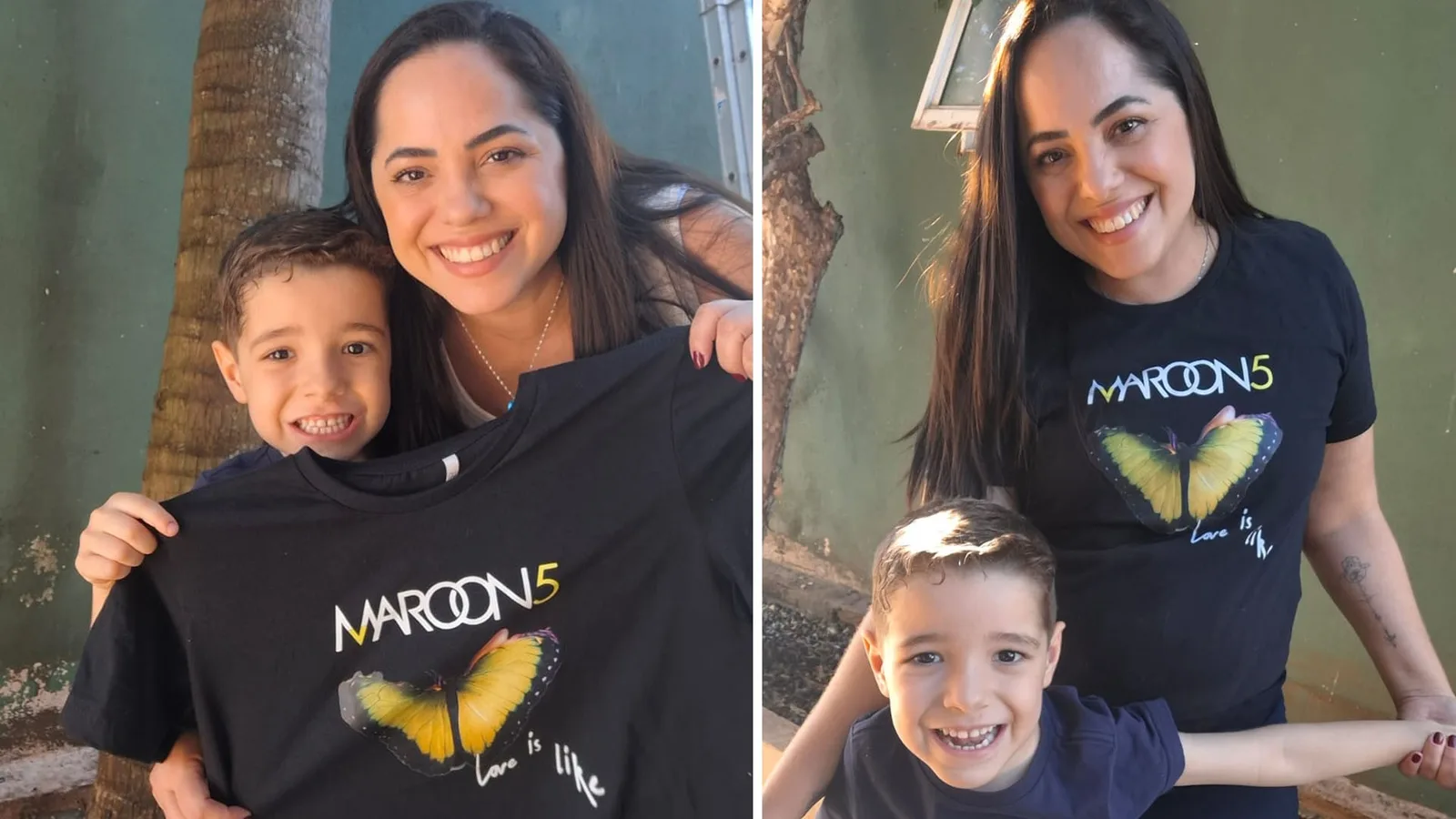 Fã batiza filho de Adam e leva família a show do Maroon 5 em Rio Preto