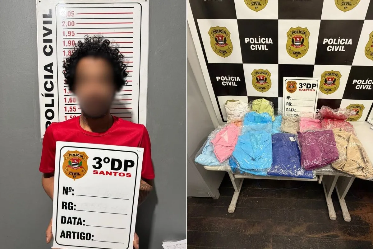 Polícia indicia suspeito de furtos a comércios em Santos