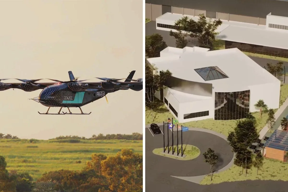 Eve prevê iniciar produção de eVTOL em Taubaté até o fim de 2028