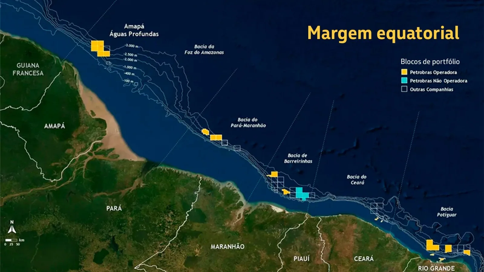 Petrobras iniciará perfuração de três poços na costa do Amapá em janeiro