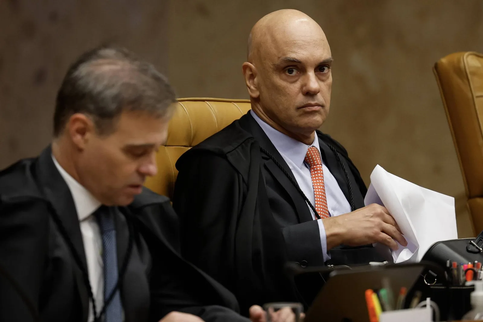 Moraes e Mendonça discutem no STF sobre relatório da Polícia Federal