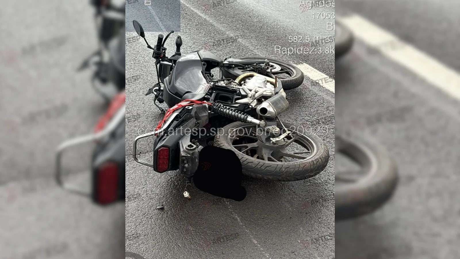 Motociclista morre após colisão com barreira na Rodovia Marechal Rondon