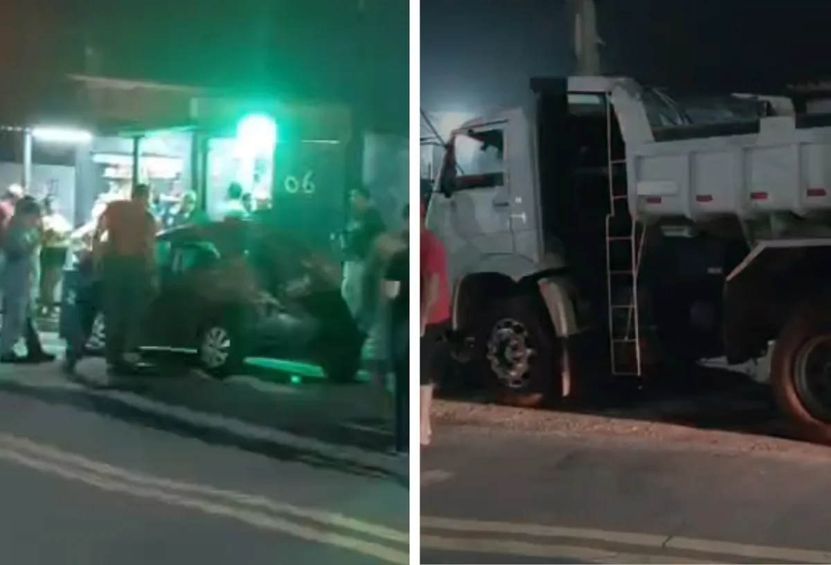 Duas pessoas ficam feridas após carro capotar em Itaquaquecetuba