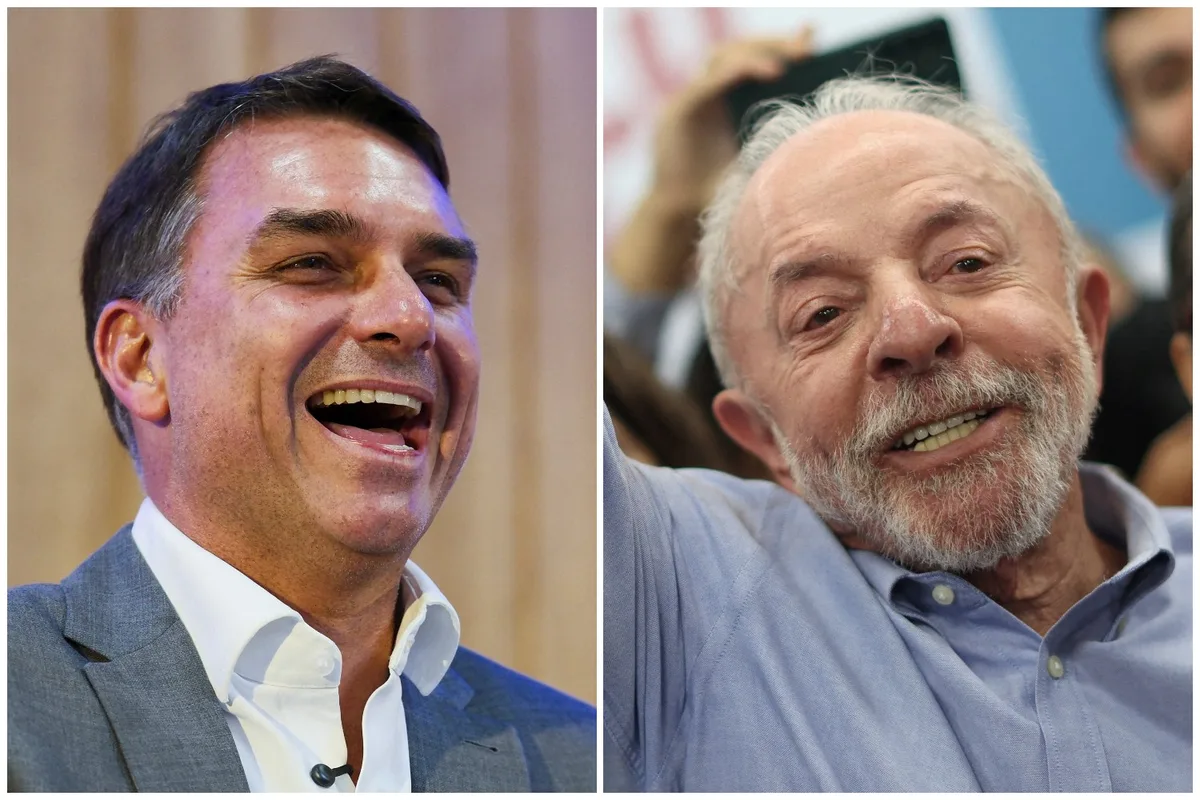 Flávio Bolsonaro e Lula apresentam visões opostas para o 2º turno