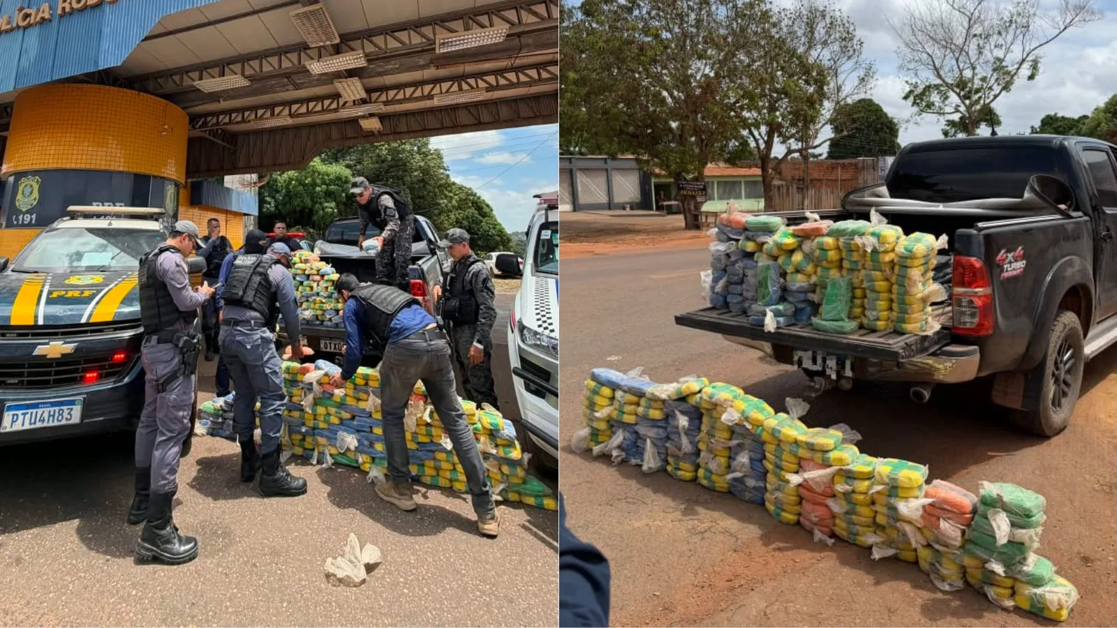 PRF e PM apreendem cerca de 200 kg de crack em Açailândia