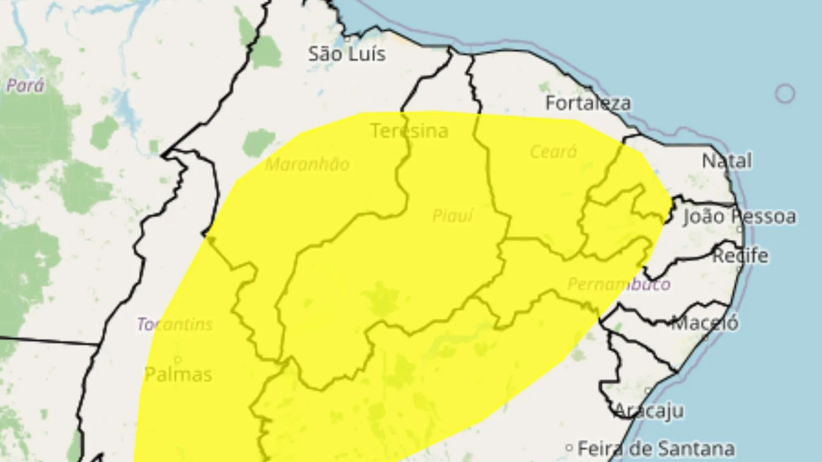 Inmet alerta para baixa umidade em 197 municípios do Piauí