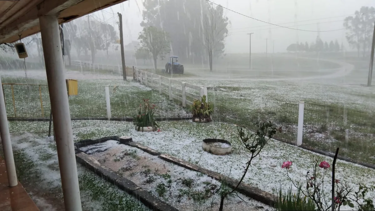 Granizo e chuvas afetam 38 municípios do Rio Grande do Sul